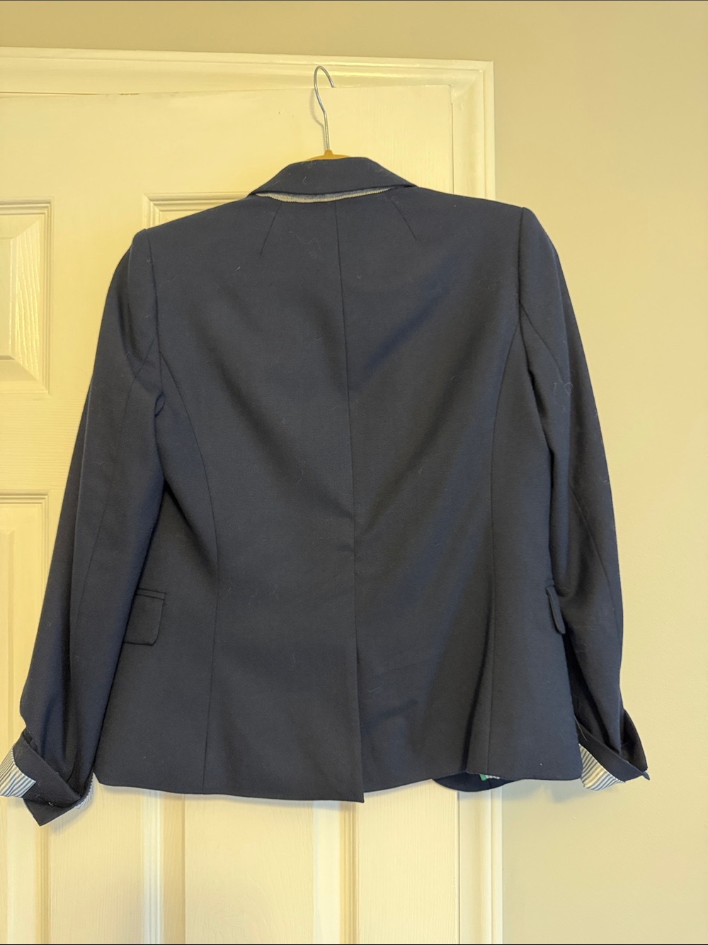 J. Crew Factory Navy Two-Button Women’s Blazer - Picture 3 of 3